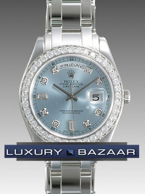 http://content.luxurybazaar.com/images/items/18946A_Rolex_Oyster_Perpetual_Day_Date_Platinum_Diamond_Bezel_Ice_Blue_Dial_Diamond_Bezel_president_Bracelet.jpg