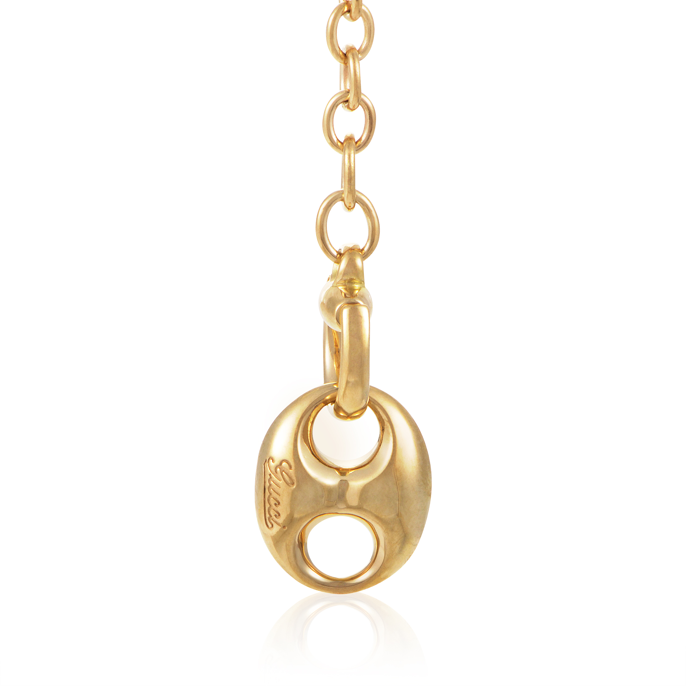 Gucci Horsebit Marina Womens 18K Yellow Gold Pendant Necklace