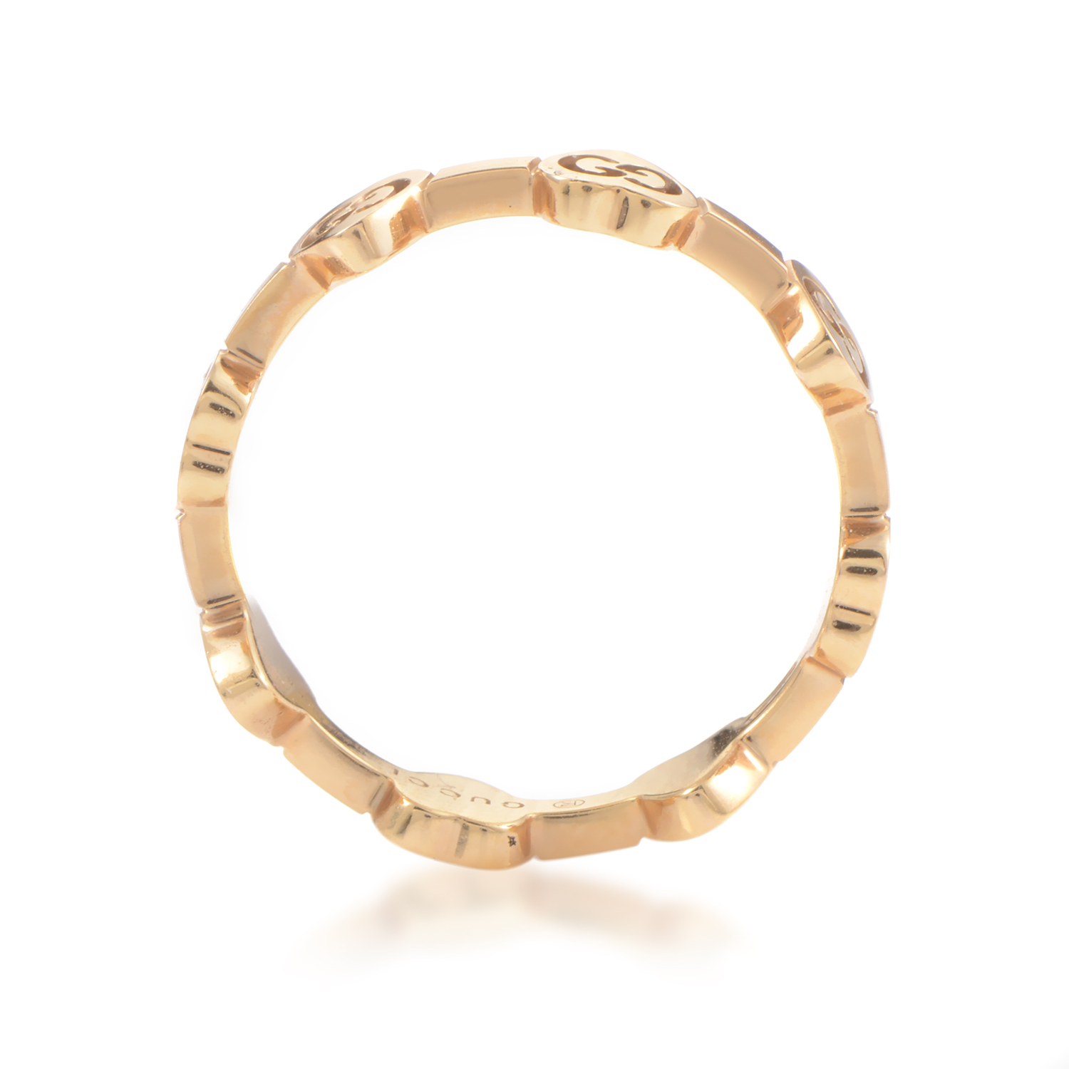 Gucci Icon Women's 18K Rose Gold Heart Band Ring CUOREJR eBay
