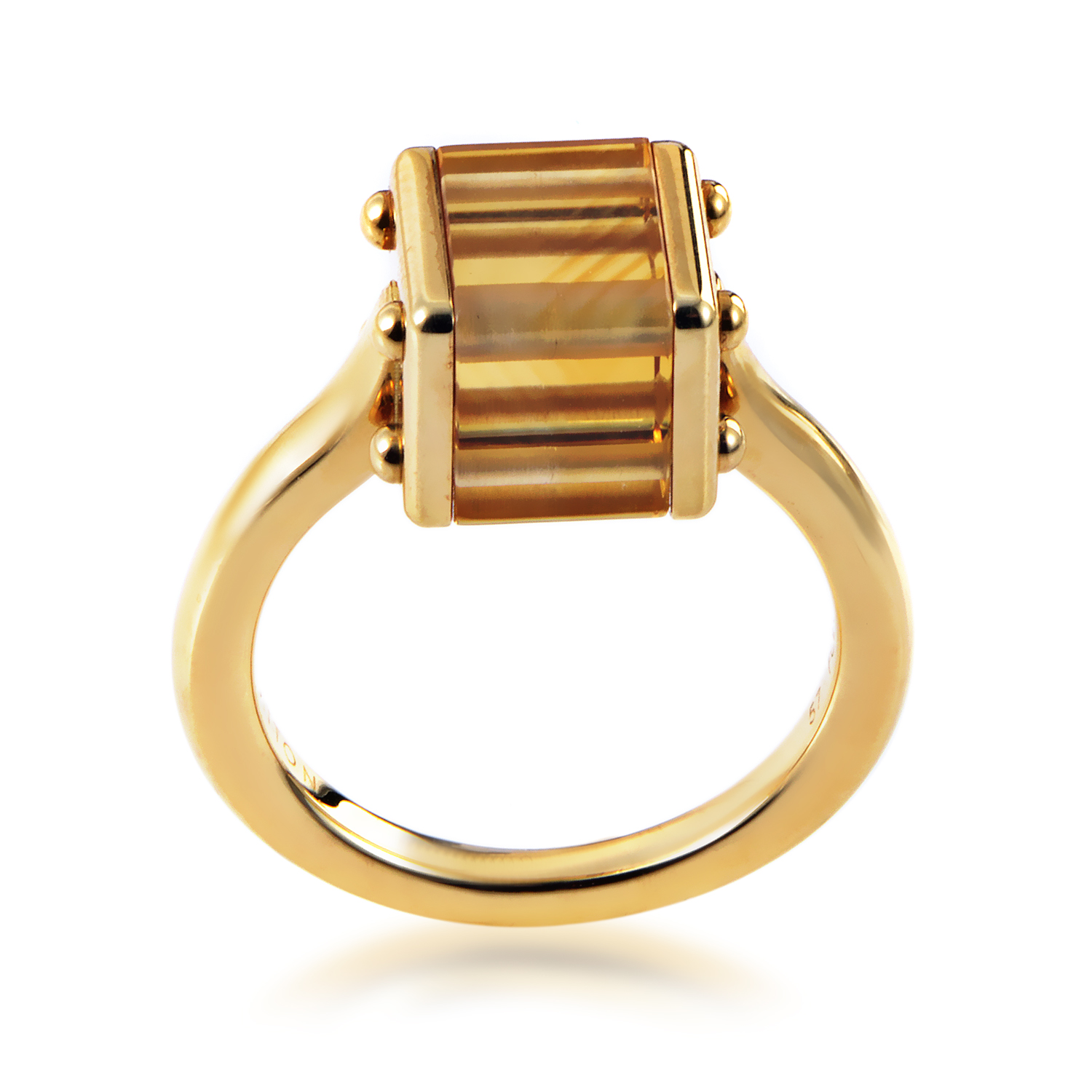 Estate Louis Vuitton 18K Yellow Gold Citrine Ring | Luxury Bazaar | www.bagssaleusa.com