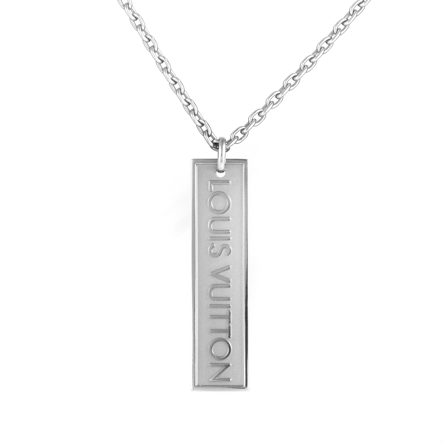 Louis Vuitton 18K White Gold Pendant Necklace | eBay