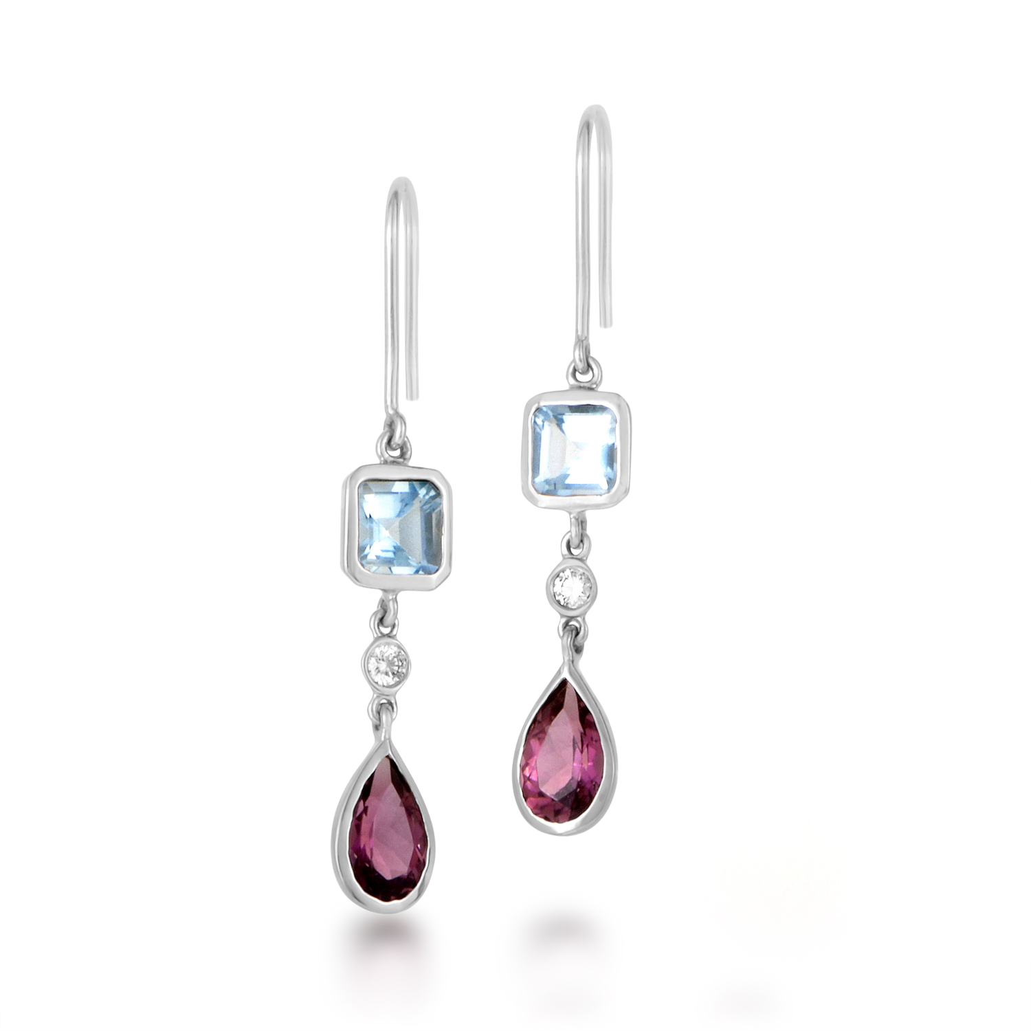 Home Jewelry Estate Tiffany  Co. 18K White Gold Tourmaline ...