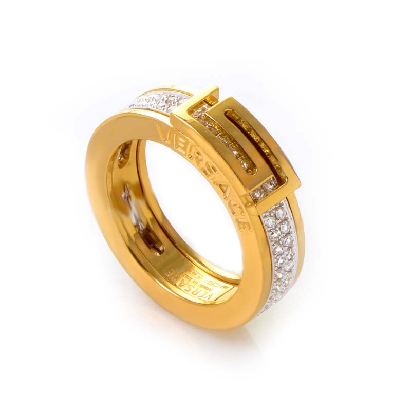 versace 18k ring