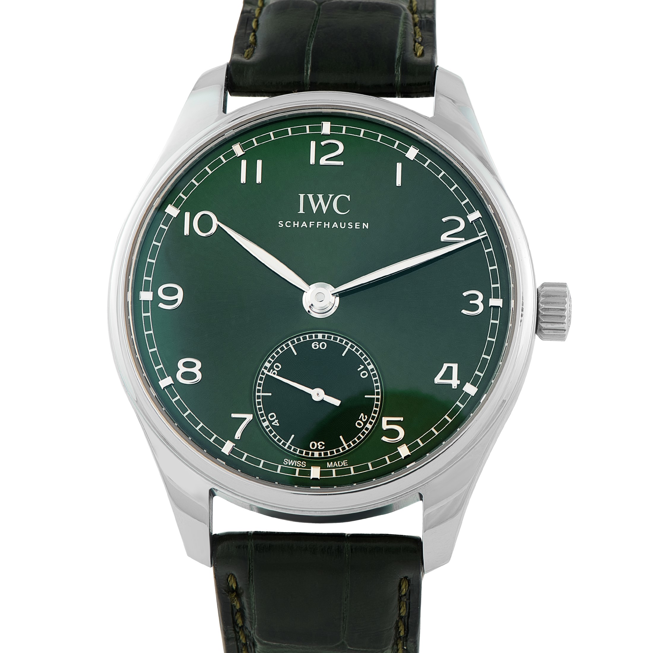IWC Portugieser Automatic 40 Green Dial Steel Watch IW358310