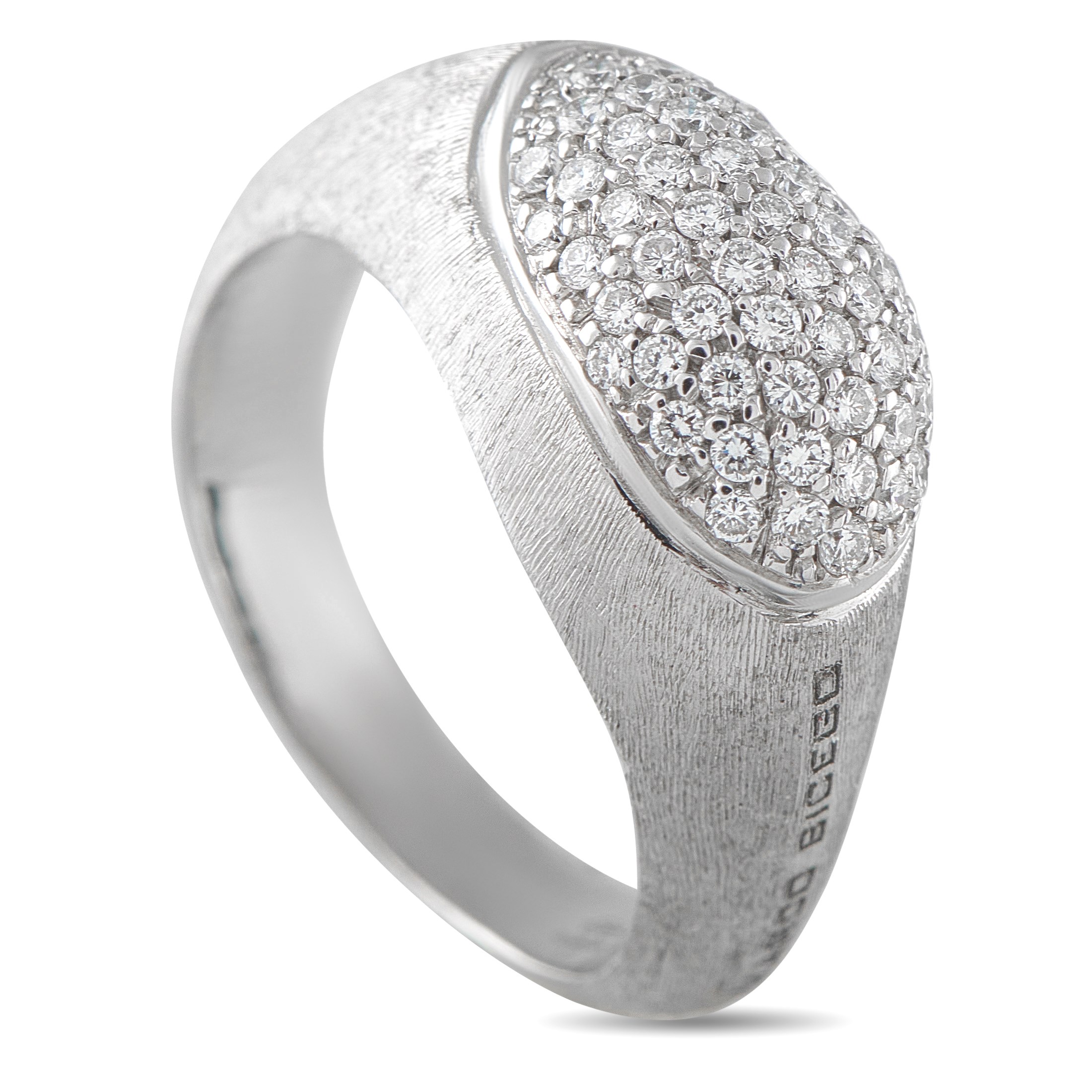 Marco Bicego Confetti Isola 18K White Gold 0.41ct Diamond Ring MB22-070225