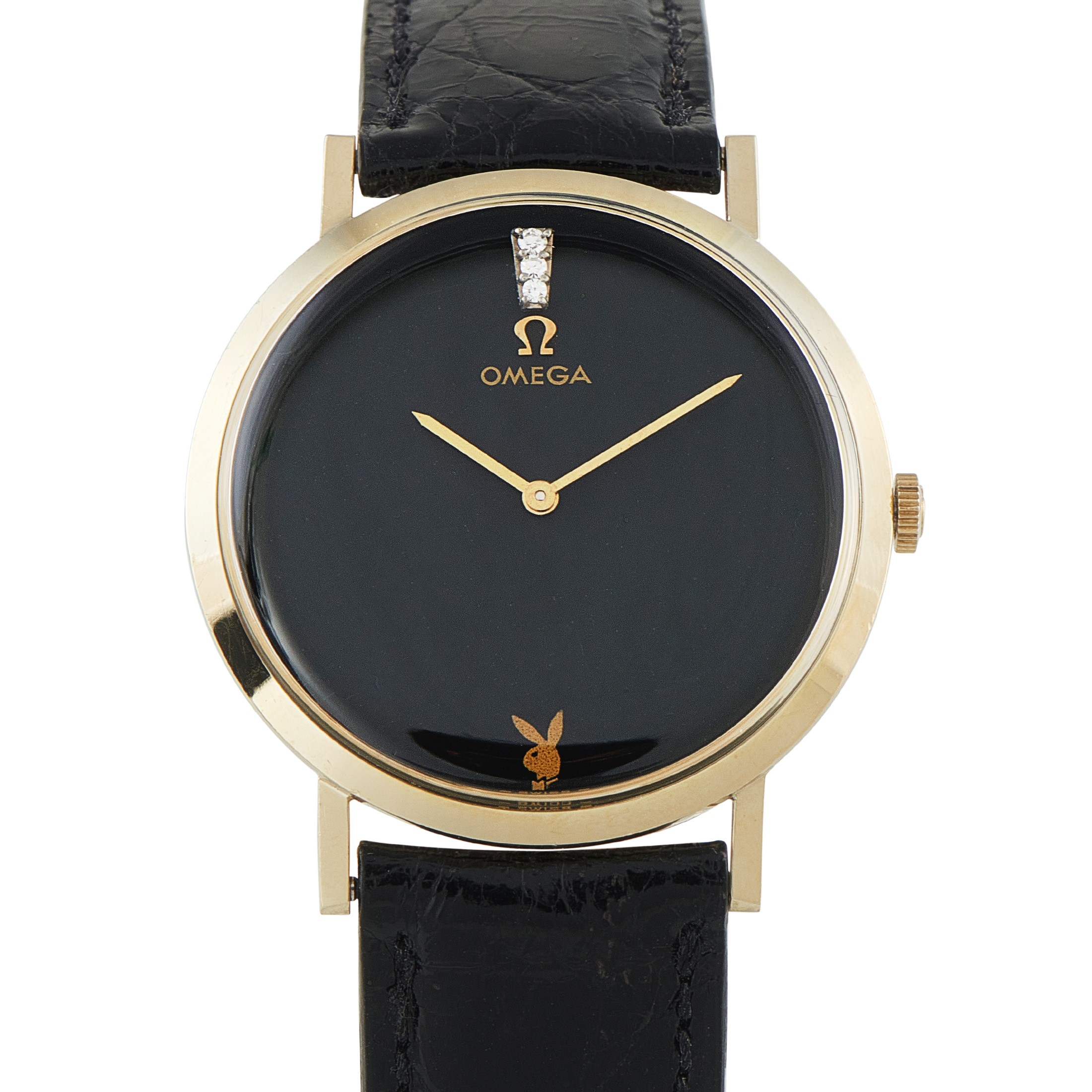 Omega De Ville Playboy 14K Yellow Gold Watch D6672