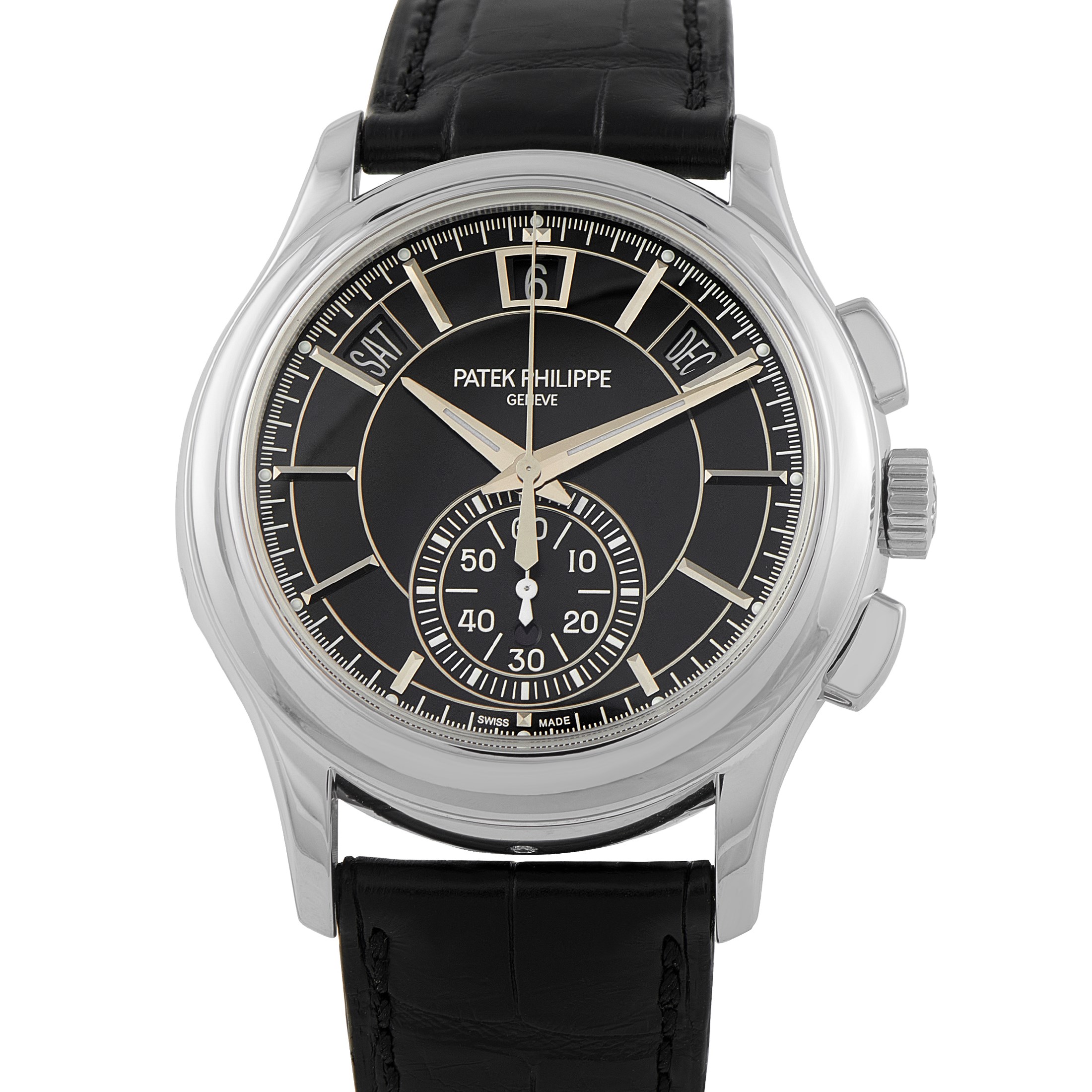 Patek Philippe Complications Annual Calendar Chronograph Platinum Watch 5905p-010