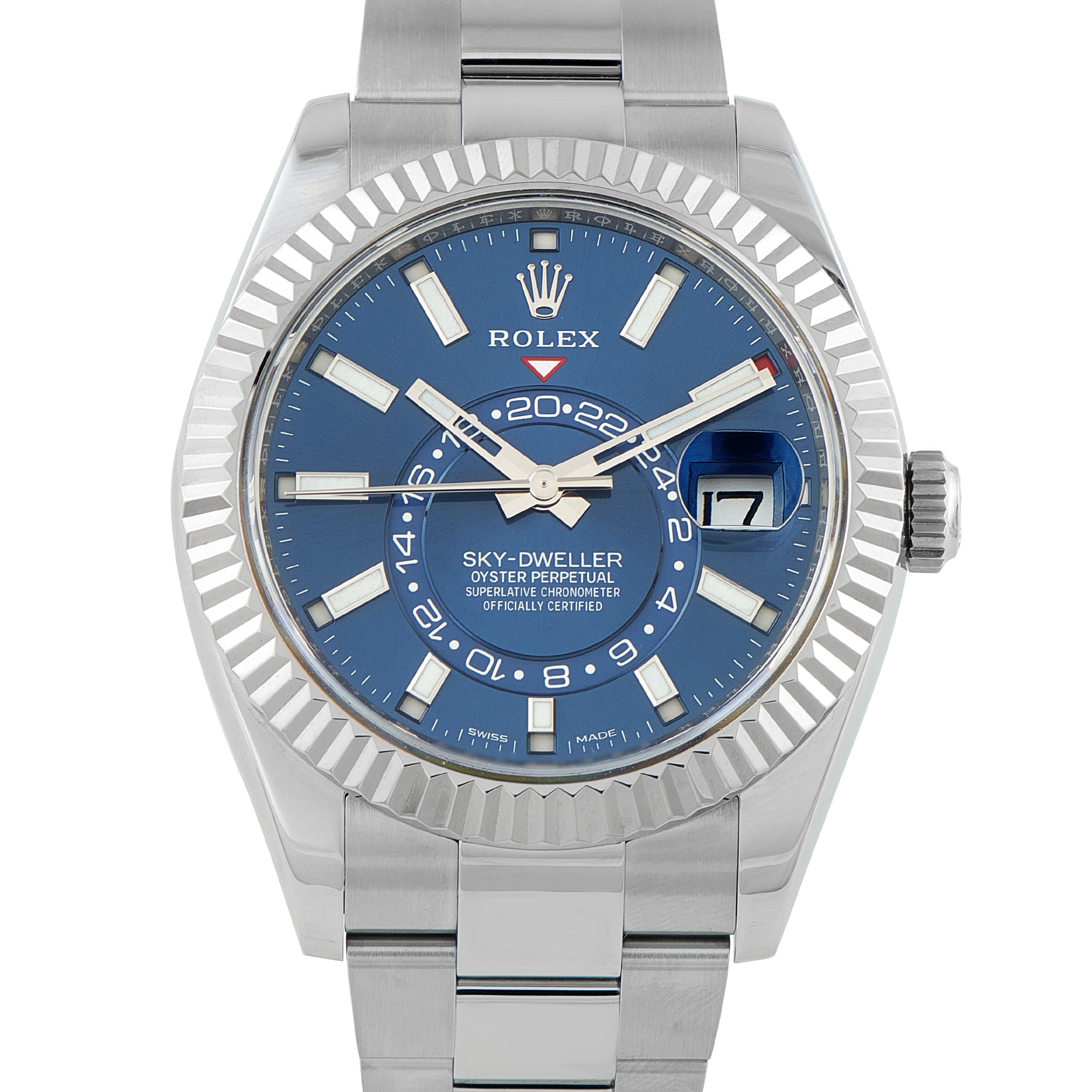 Rolex Sky-Dweller Blue Dial Steel Oyster Watch 326934