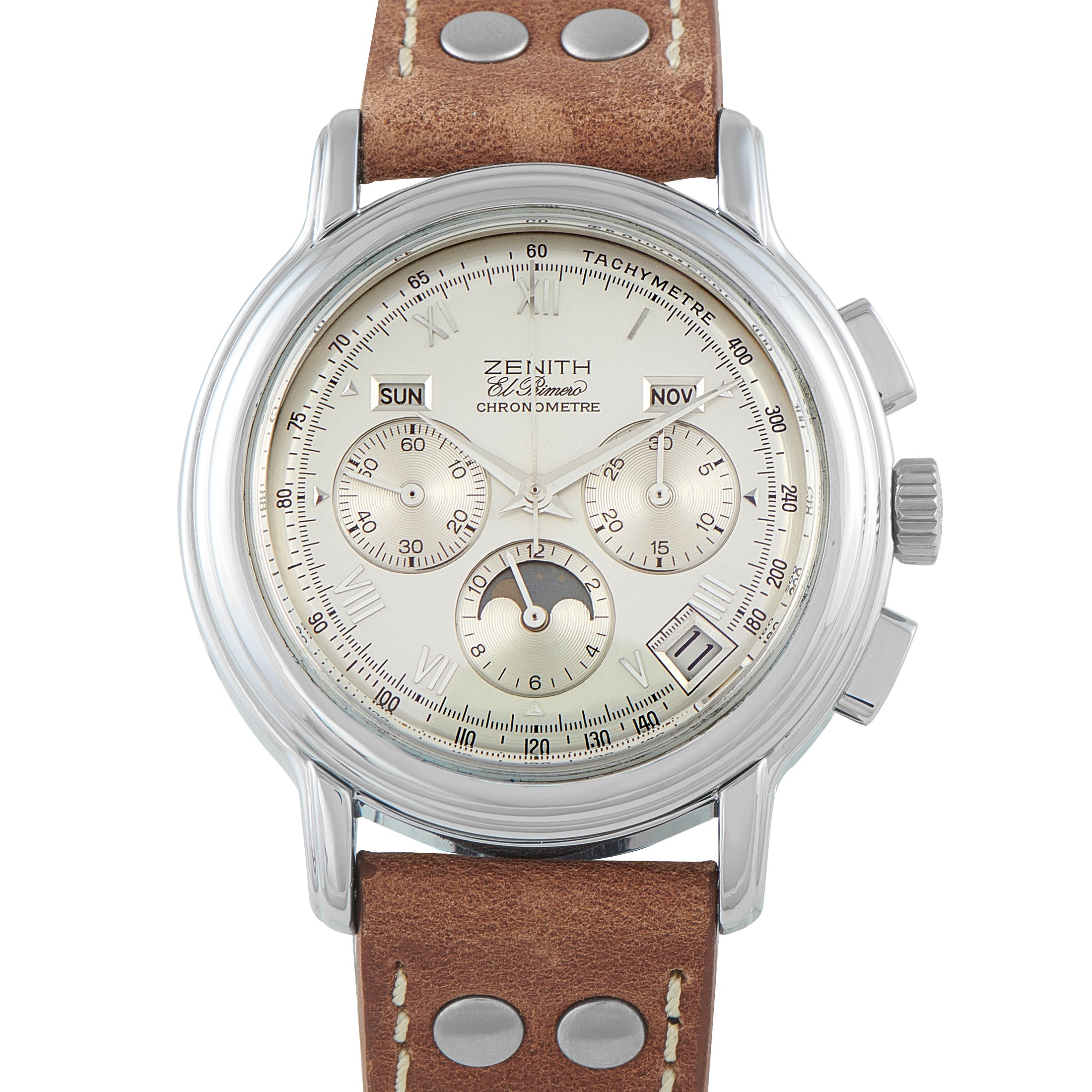 ピコジェネシスダイヤ、ビンテージ Zenith Chronomaster T El Primero Steel Watch 01.0240.410/02.C496